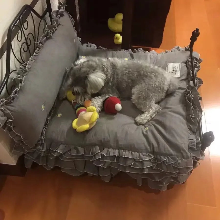 Elevated Pet Hammock Bed – Breathable Four‑Season Raised Cradle for Small Dogs - Fur Babies Pet Store