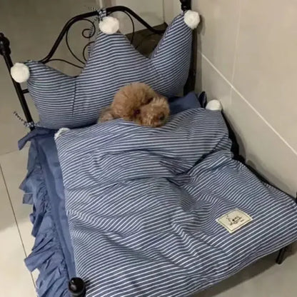 Elevated Pet Hammock Bed – Breathable Four‑Season Raised Cradle for Small Dogs - Fur Babies Pet Store