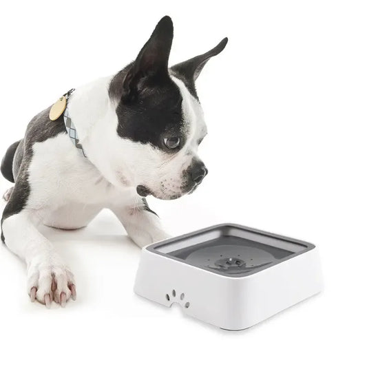 2L Anti‑Spill Dog Water Bowl – Floating Disk Slow‑Drink Feeder (Splash‑Proof Design) - Fur Babies Pet Store