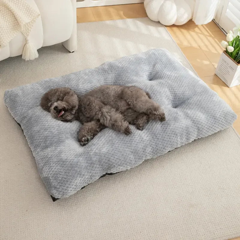 Plush Winter Dog Bed – Soft Four‑Season Comfort Mat for All Breeds - Fur Babies Pet Store