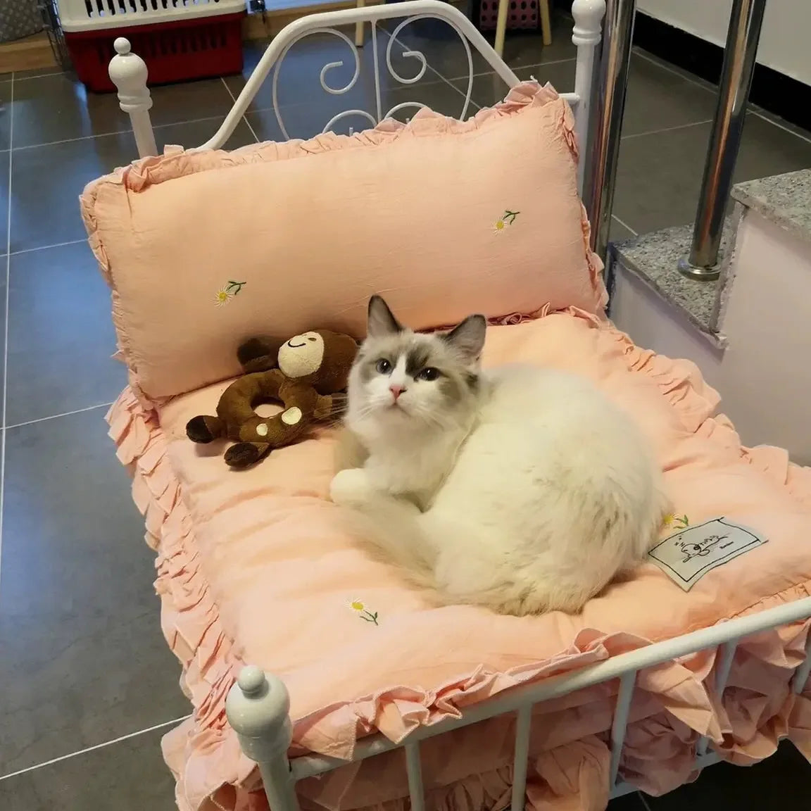 Elevated Pet Hammock Bed – Breathable Four‑Season Raised Cradle for Small Dogs - Fur Babies Pet Store