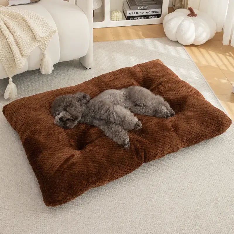 Plush Winter Dog Bed – Soft Four‑Season Comfort Mat for All Breeds - Fur Babies Pet Store