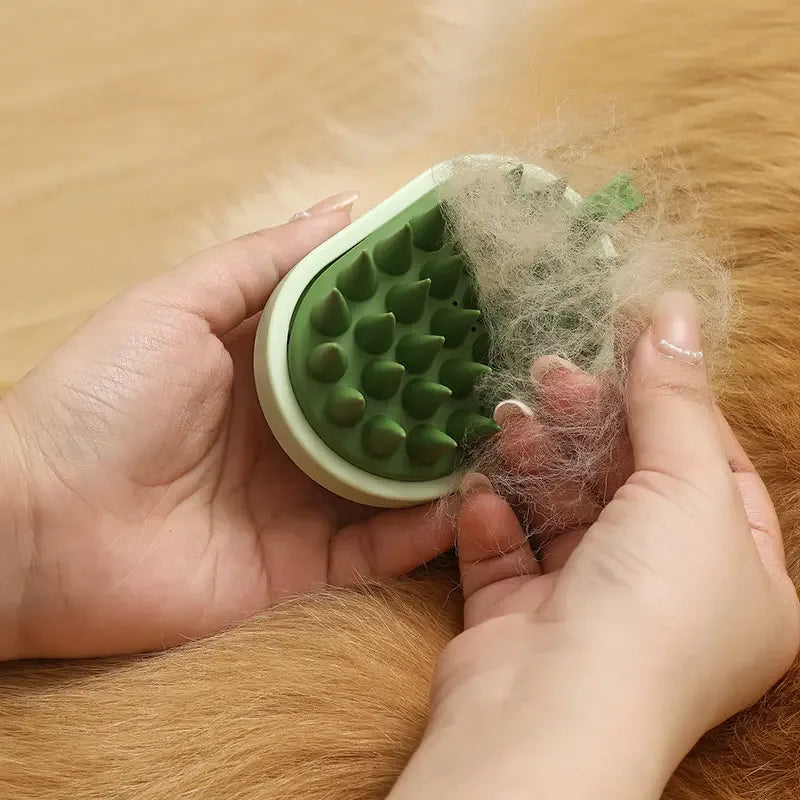 Soft Silicone Dog Bath Brush – Hair‑Removing Shampoo & Massage Grooming Comb - Fur Babies Pet Store