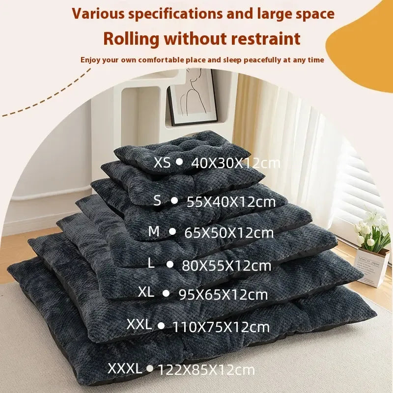 Plush Winter Dog Bed – Soft Four‑Season Comfort Mat for All Breeds - Fur Babies Pet Store