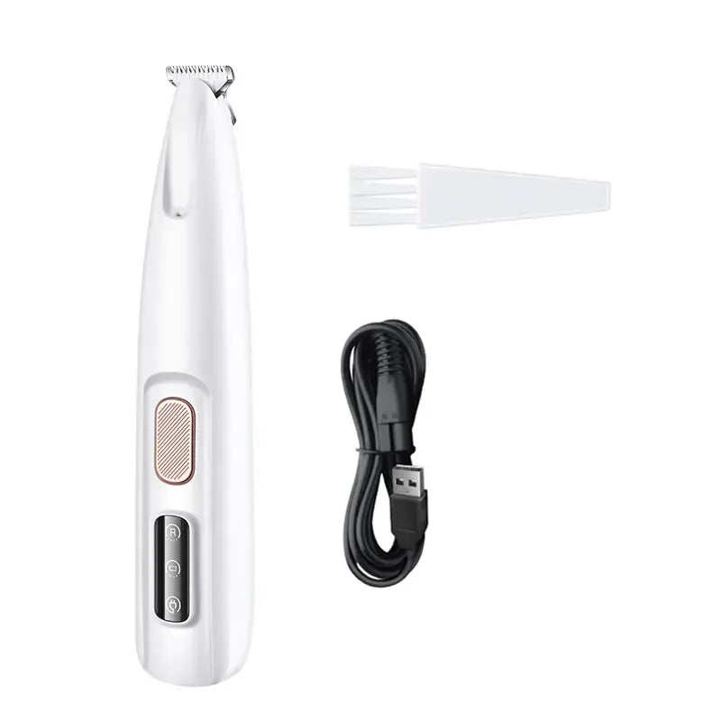 Dog Paw Trimmer with LED Light – Waterproof Rechargeable Grooming Trimmer with Wide Blade - Fur Babies Pet Store