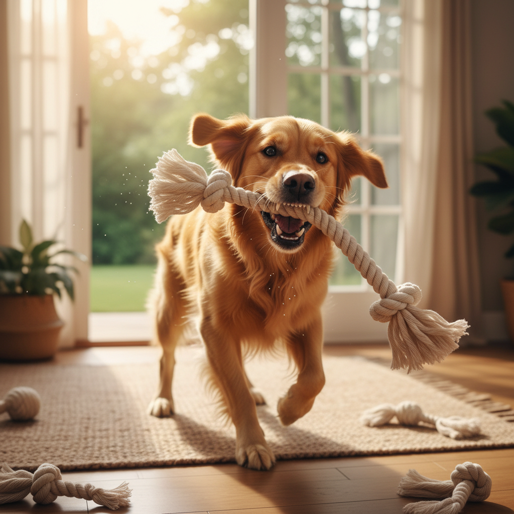 Cotton Hemp Dog Toy Set